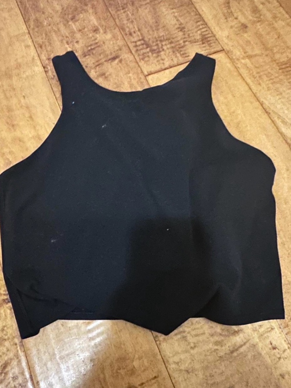 Athleta Black High-Neck Cropped Tank Top - Women's